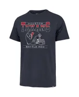 Men's '47 Brand Navy Distressed Houston Texans Time Lock Franklin T-shirt