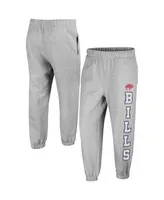 Women's '47 Brand Gray Distressed Buffalo Bills Double Pro Harper Jogger Sweatpants