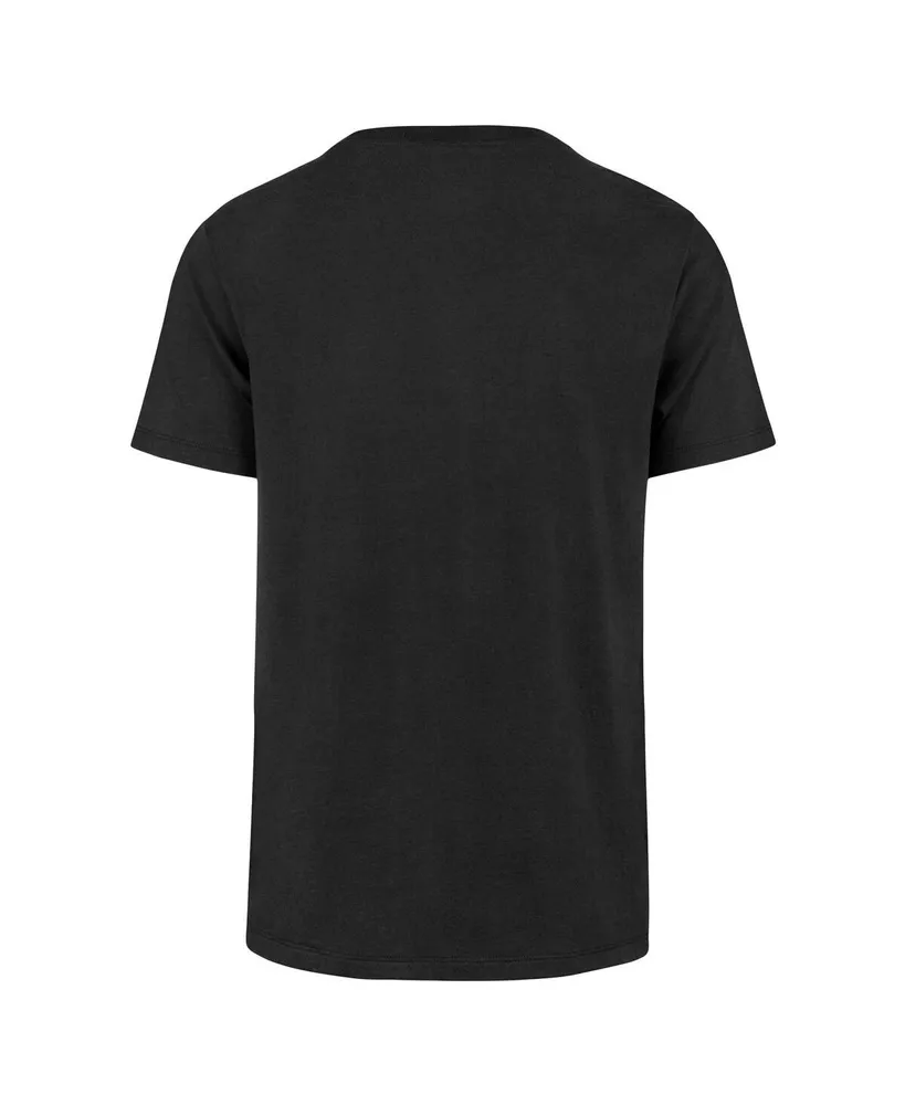 Men's '47 Brand Black Distressed Detroit Lions Last Call Franklin T-shirt