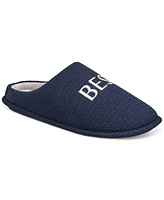 Club Room Men's Best Dad Embroidered Slippers, Created for Macy's