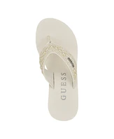 Guess Women's Silus Embellished Platform Wedge Sandals