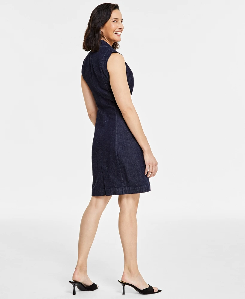 I.n.c. International Concepts Women's Denim Blazer Dress, Created for Macy's