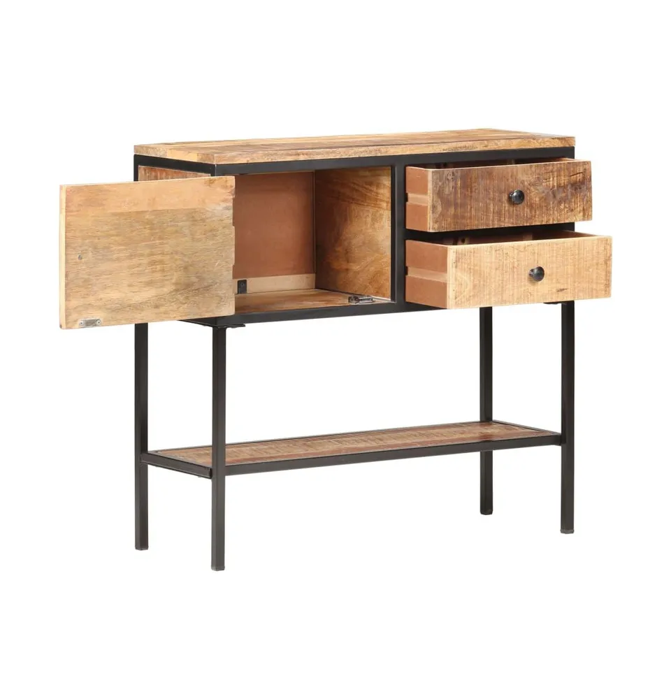 Sideboard 33.5"x11.8"x31.5" Rough Mango Wood