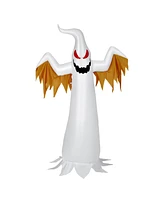 8 Feet Halloween Inflatable Ghost with Rotatable Flame Led Lights