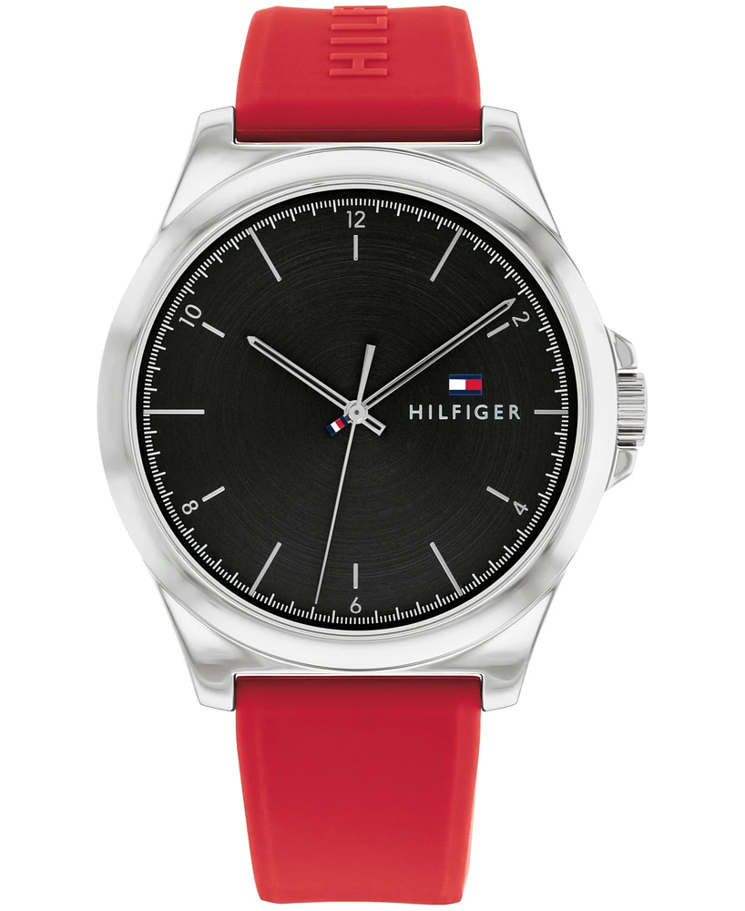 Tommy Hilfiger Men's Quartz Silicone Watch 42mm