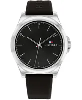 Tommy Hilfiger Men's Quartz Black Silicone Watch 42mm