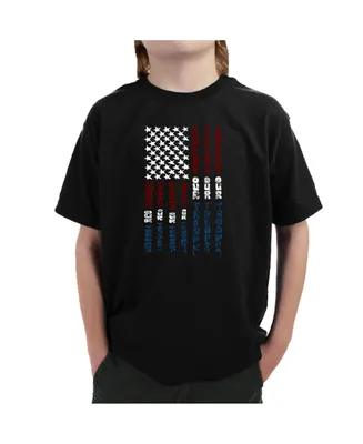 Boy's Word Art T-shirt - Support our Troops