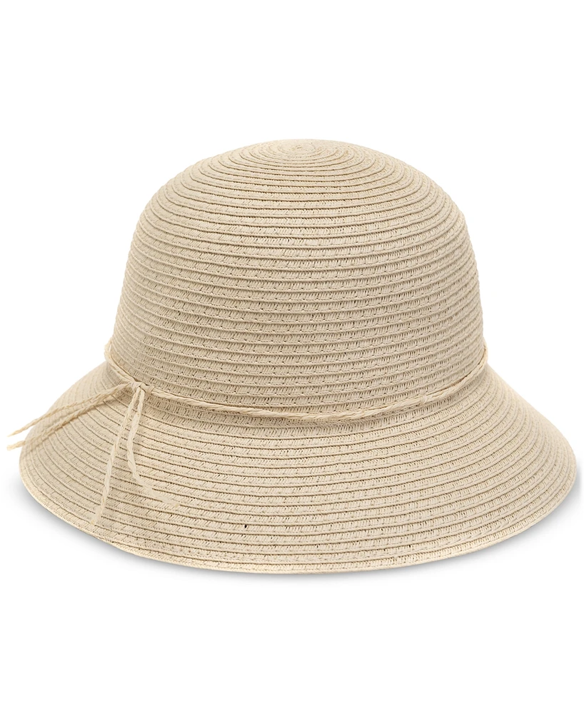 Style & Co Women's Packable Straw Cloche Hat, Created for Macy's