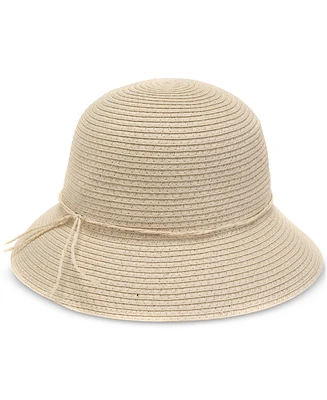 Style & Co Women's Packable Straw Cloche Hat, Created for Macy's