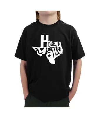 Boy's Word Art T-shirt - Hey All