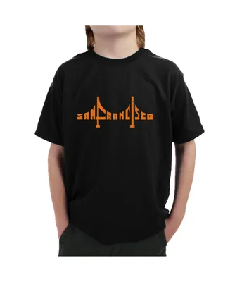 Boy's Word Art T-shirt - San Francisco Bridge