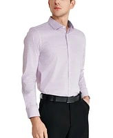 Tallia Men's Slim-Fit Geo-Link Dress Shirt