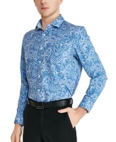 Tallia Men's Slim-Fit Paisley Dress Shirt