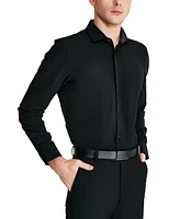 Tallia Men's Slim-Fit Solid Poplin Dress Shirt