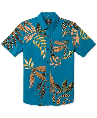 Volcom Big Boys Paradiso Floral-Print Woven Shirt
