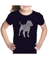 Girl's Word Art T-shirt - Pitbull