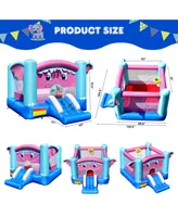 3-in-1 Elephant Theme Inflatable Castle without Blower