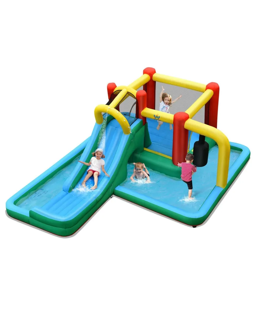 Slide Water Park Climbing Bouncer Pendulum Chunnel Game without Air-blower