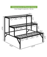 3 Tiers Metal Decorative Plant Stand