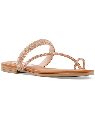 Steve Madden Women's Fiorra Beaded Toe-Ring Slide Sandals