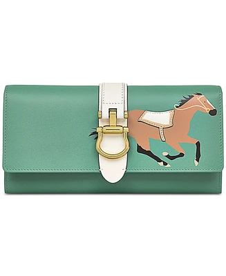 Radley London Kentucky Derby Large Leather Flapover Wallet