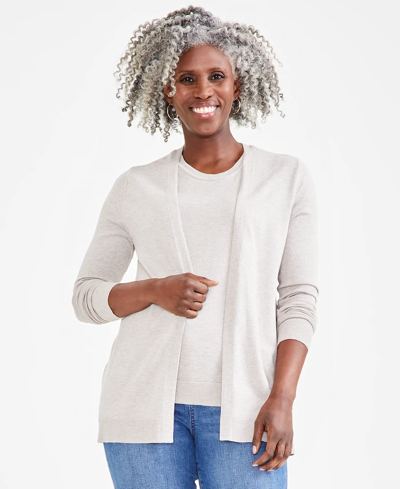 Style & Co Women's Open Front Cardigan Sweater