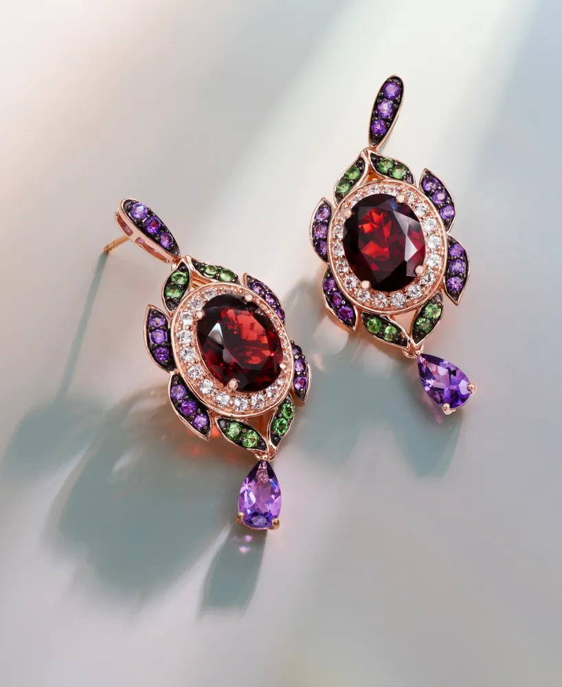 Le Vian Multi-Gemstone Drop Earrings (7 ct. t.w.) in 14k Rose Gold