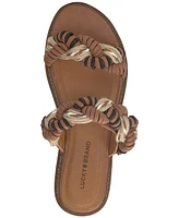 Lucky Brand Women's Kabrina Braided Flat Slide Sandals