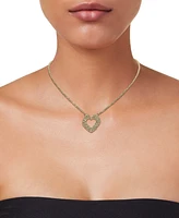 Multi-Layered Heart Rope Link Pendant Necklace in 10k Gold