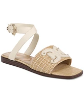 Sam Edelman Ilsie Strappy Raffia Flat Sandals