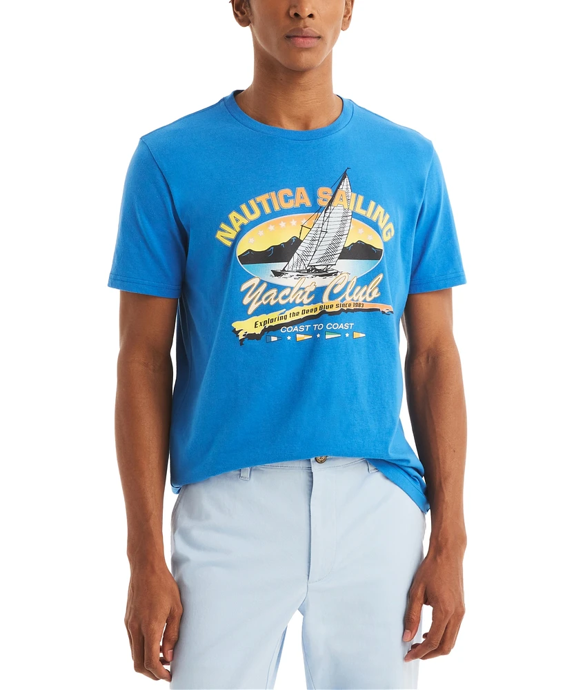 Nautica Men's Short Sleeve Yacht Club Graphic T-Shirt