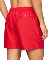 Tommy Hilfiger Men's Drawstring Logo 7" Swim Trunks