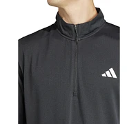 adidas Men's Essentials Training Quarter-Zip Long-Sleeve Top