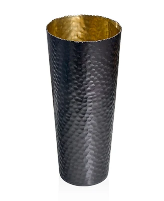 Godinger Signature Collection Enamel and Gold-Tone 13" Vase