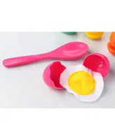 Kovot Egg & Spoon Race Game Set - 6 Spoons and Eggs with Soft Yolk - Multicolor - Assorted Pre