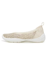 Jbu Women's Emma Perforated Pattern Slip-On Flat Shoe