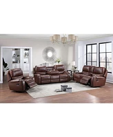 Keily 39" Manual Swivel Glider Recliner Chair - Brown