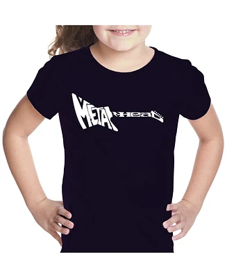 Girl's Word Art T-shirt - Metal Head