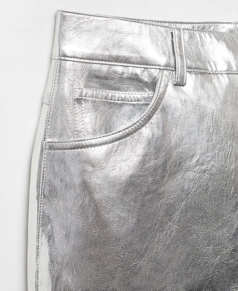 Mango Women's Metalised Wideleg Trousers
