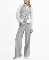 Mango Women's Pinstriped Suit Vest