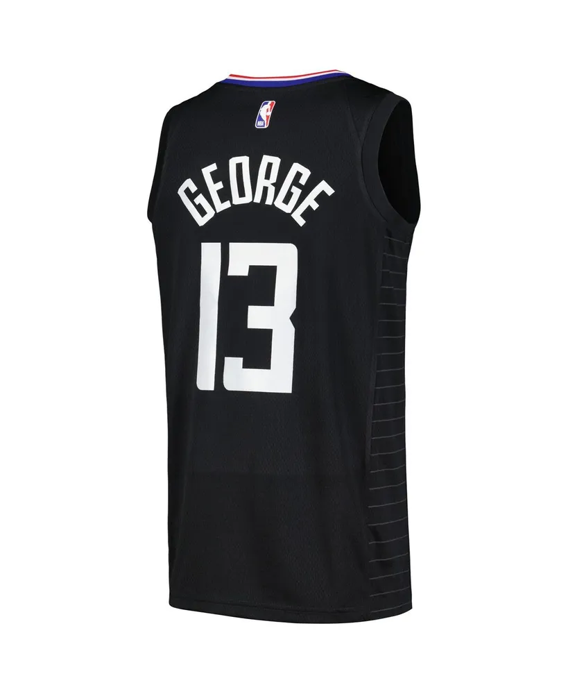 Men's Jordan Paul George Black La Clippers Swingman Player Jersey - Statement Edition