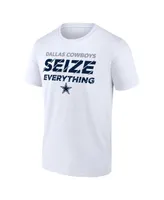 Men's Fanatics White Dallas Cowboys Seize Everything T-shirt