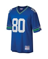 Men's Mitchell & Ness Steve Largent Royal Seattle Seahawks Big Tall 1985 Retired Player Replica Jersey