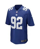 Men's Nike Michael Strahan Royal New York Giants Game Retired Player Jersey