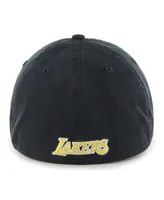 Men's '47 Brand Black Los Angeles Lakers Classic Franchise Flex Hat