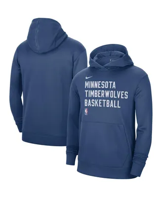 Men's and Women's Nike Blue Minnesota Timberwolves 2023/24 Performance Spotlight On-Court Practice Pullover Hoodie