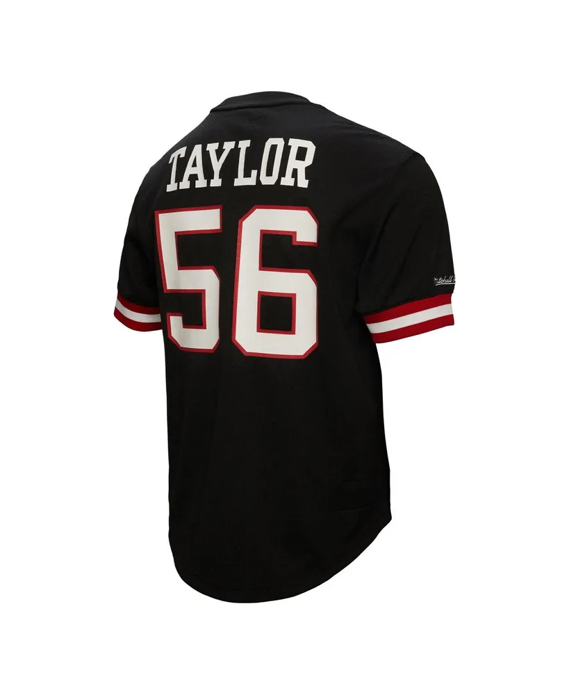 Men's Mitchell & Ness Lawrence Taylor Black New York Giants Retired Player Name Number Mesh Top