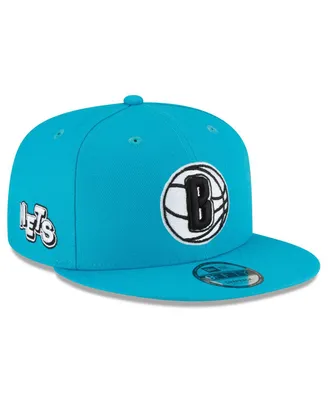 Men's New Era Teal Brooklyn Nets 2023/24 City Edition Alternate 9FIFTY Snapback Adjustable Hat