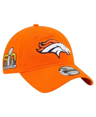 Men's New Era Orange Denver Broncos Distinct 9TWENTY Adjustable Hat