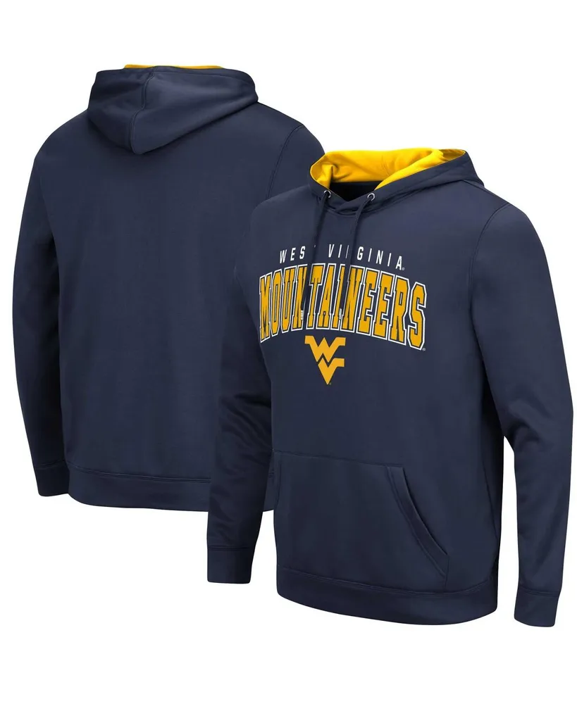 Men's Colosseum Navy West Virginia Mountaineers Resistance Pullover Hoodie